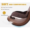 KuaiLu Mens Faux Leather Flip Flops with Comfortable Arch Support(Coffee)