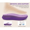 KuaiLu Womens Orthotic Cushion Flip Flops Sandals with Arch Support Footbed(Purple)