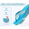 KuaiLu Womens Platform Flip Flops Arch Support Yoga Mat Boho Dressy Sandal(Blue)